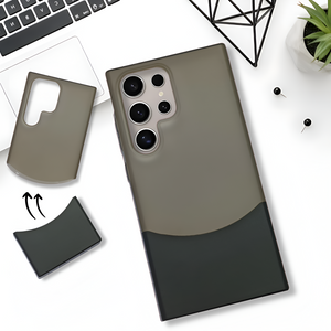 Black Detach Matte Case For Samsung S23 Ultra