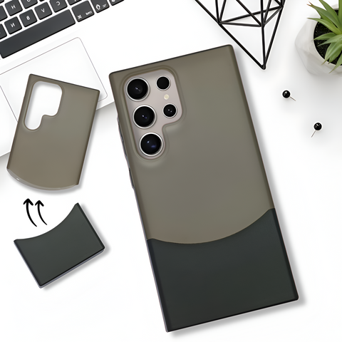 Black Detach Matte Case For Samsung S23 Ultra