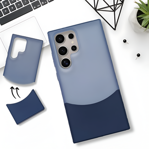 Blue Detach Matte Case For Samsung S23 Ultra