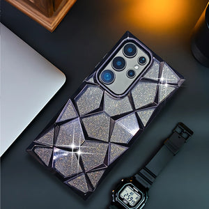 Dazzle Black Silicone case for  Samsung S24 Ultra