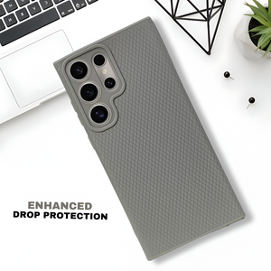 Grey Line Wave Silicone Case for Samsung  S23 Ultra
