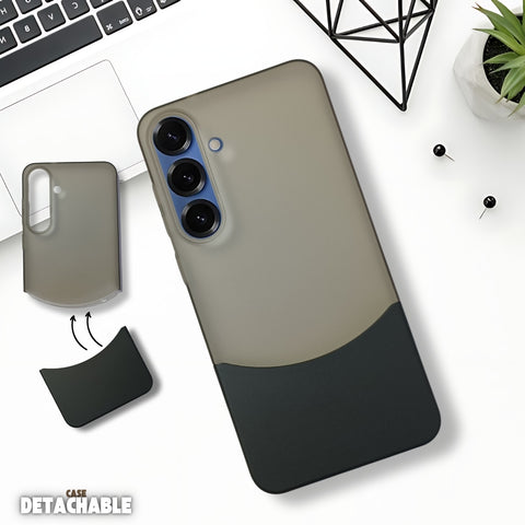 Black Detach Matte Case For Samsung S25