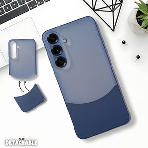 Dark Blue Detach Matte Case For Samsung S25