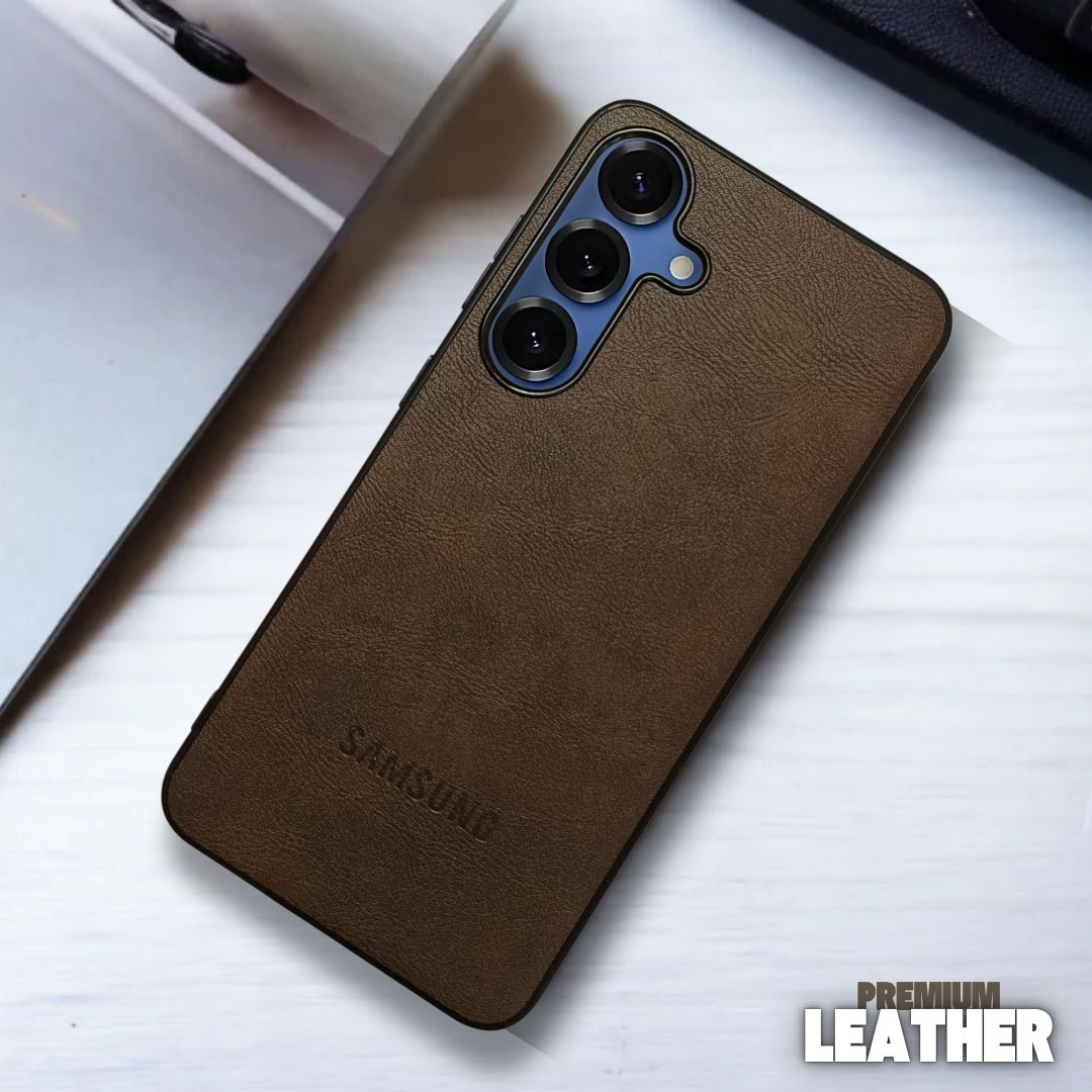 Regal Brown Leather case for Samsung S25