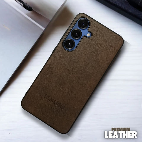 Regal Brown Leather case for Samsung S25