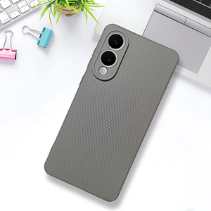 Grey Line Wave Silicone Case for Samsung S25 Edge