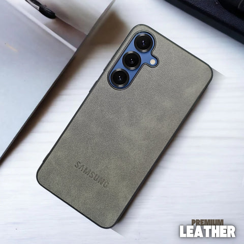 Regal Grey Leather case for Samsung S25
