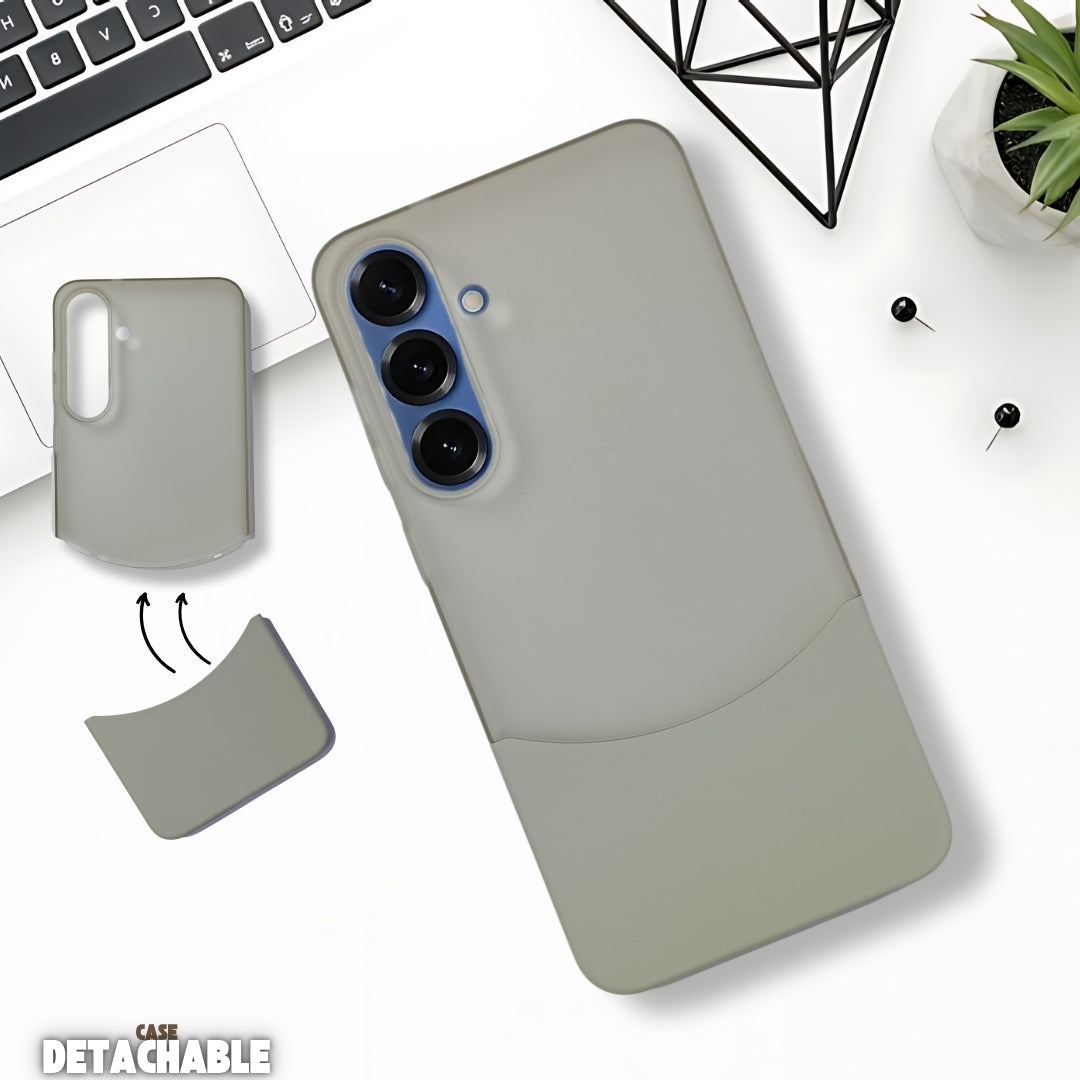 Grey Detach Matte Case For Samsung S25