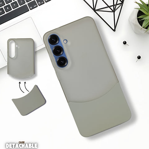 Grey Detach Matte Case For Samsung S25