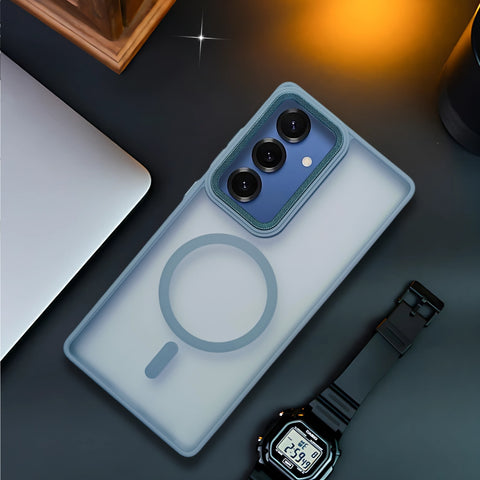 Ringmag Matte Grey case for Samsung S25