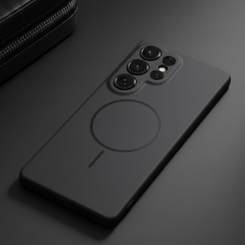 CAVEN Black Silicone case for Samsung S23 Ultra