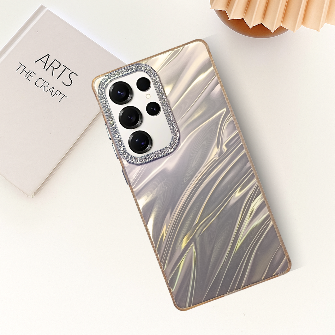 Peach Ripple Case for Samsung S25 Ultra