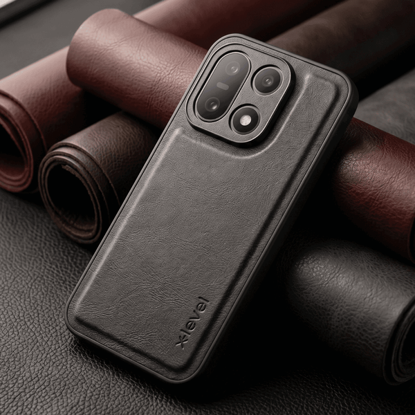 X-LEVEL Black  Leather Case for Oneplus 15