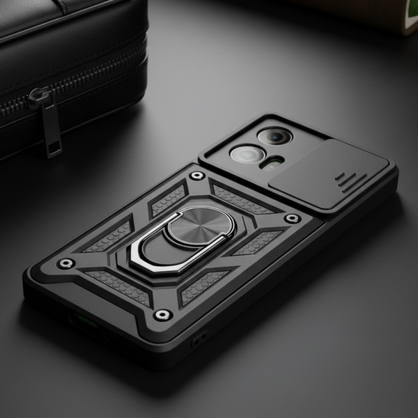 TitanArmor Black Silicone case for Motorola G85