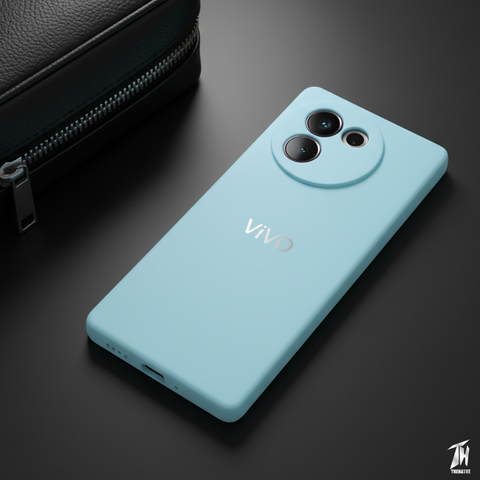 Light Blue Candy silicone Case for Vivo V30E