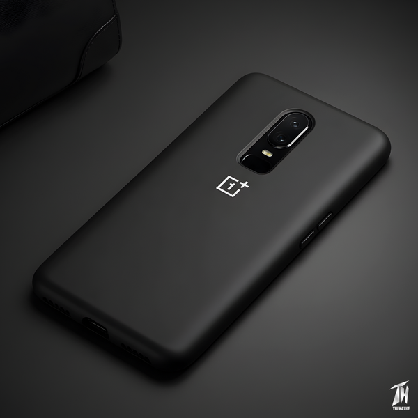 Black Original Silicone case for Oneplus 6