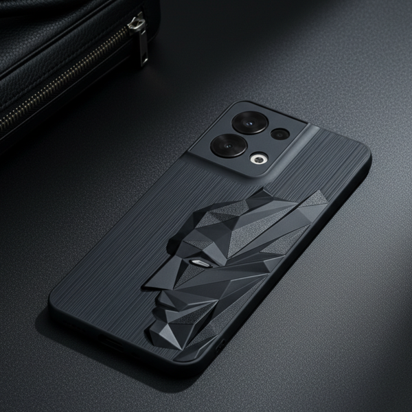 Superhero Engraved logo silicon Case for Oppo Reno 8