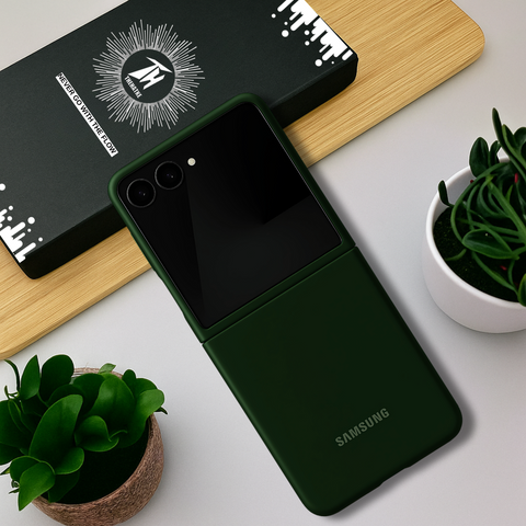 Dark Green Original Silicone case for Samsung Galaxy Z FLIP 7