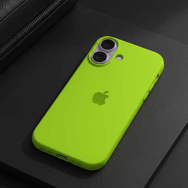 Neon Green Original Silicone case for Apple iphone 18