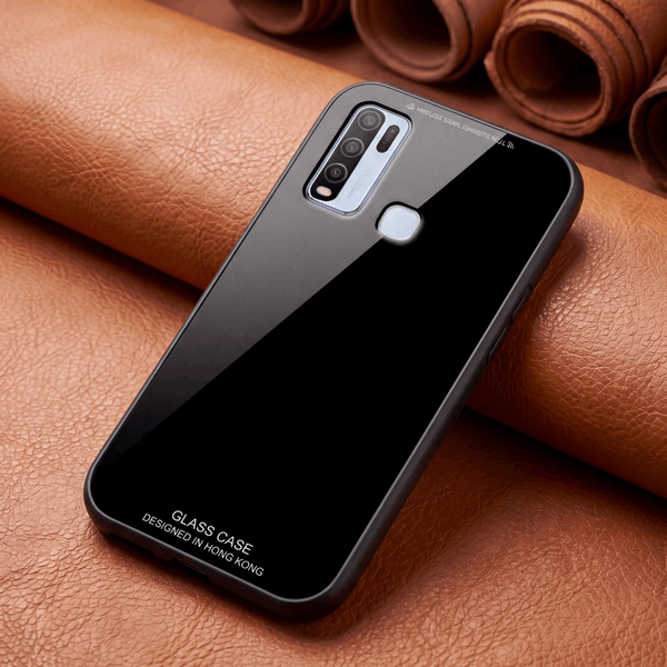 Black Glass case for Vivo Y50