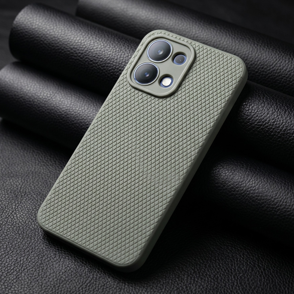 Grey Line Wave Silicone Case for Oppo F31