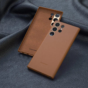 Brown Camera Original Silicone case for Samsung S24 Ultra