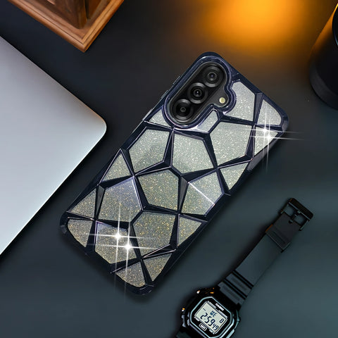 Dazzle Black Silicone case for  Samsung A56