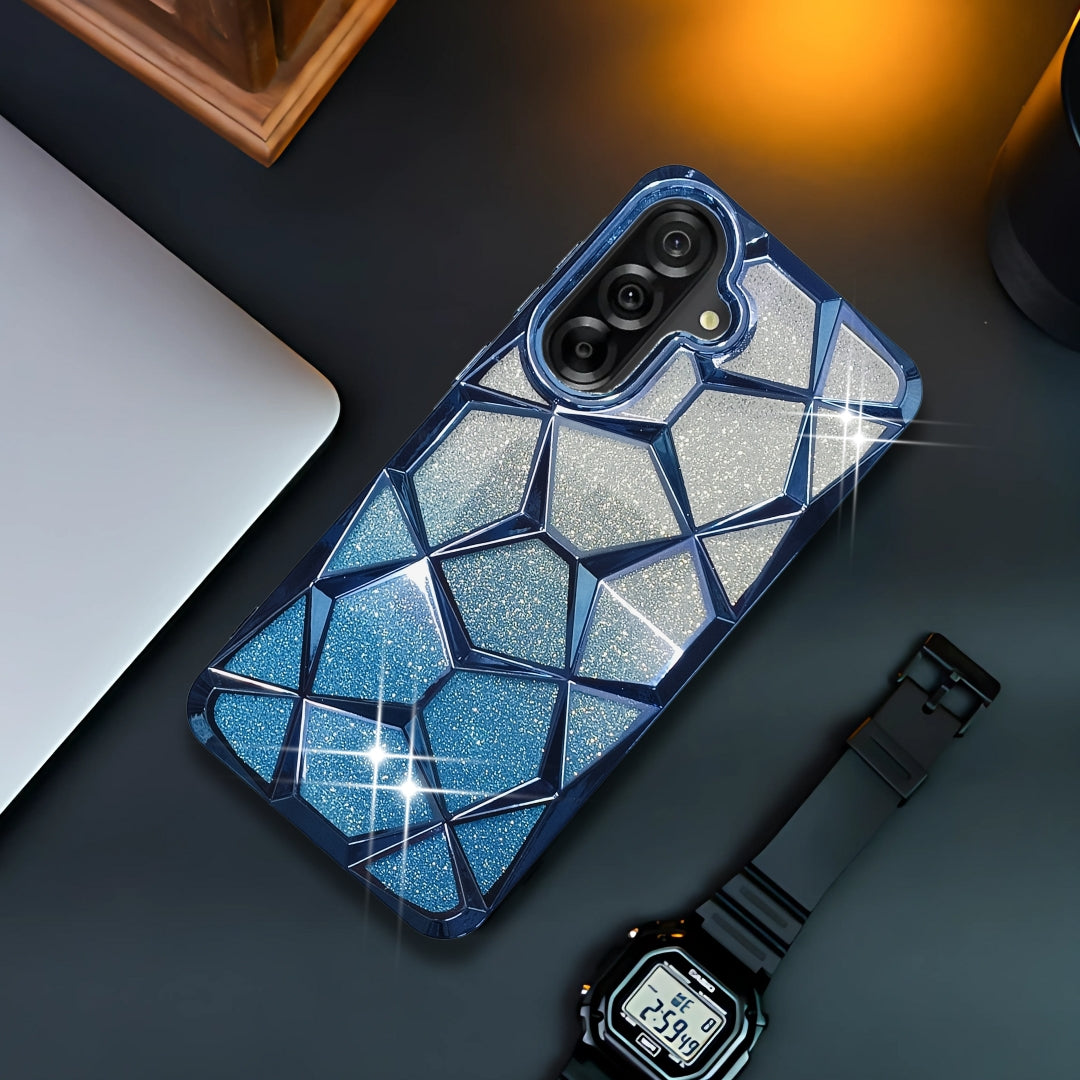 Dazzle Blue Silicone case for Samsung A36