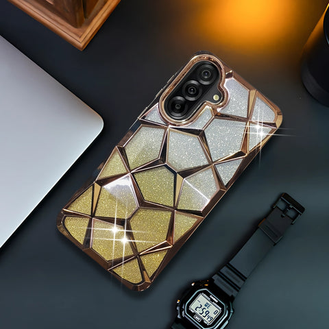 Dazzle Gold Silicone case for Samsung A36