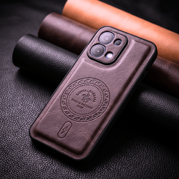 Santa Crest Wine Leather Case for Oppo F31 - The Hatke