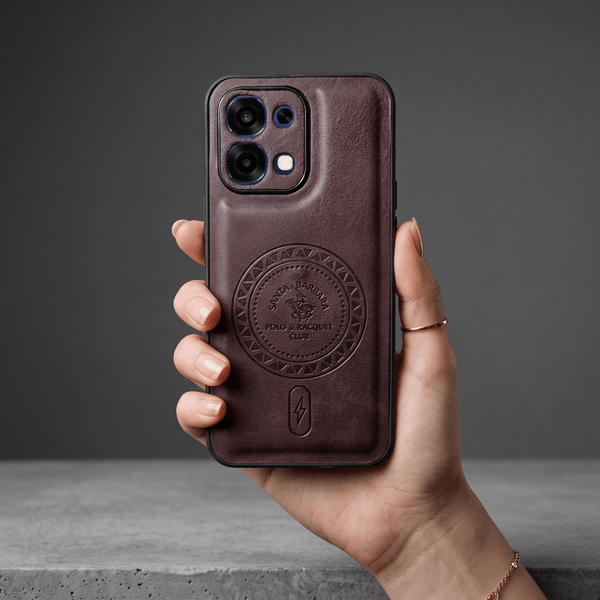 Santa Crest Wine Leather Case for Oppo F31 - The Hatke