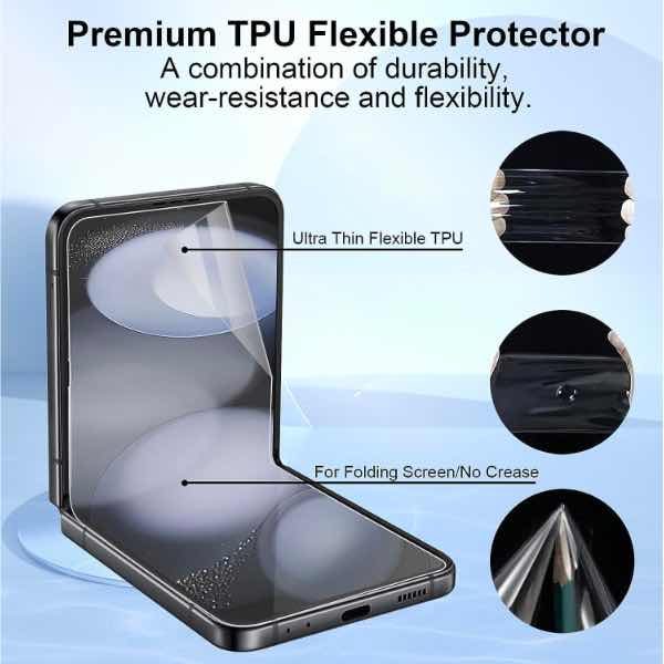Screen and body Protector for Samsung Galaxy Z FLIP 3 - The Hatke