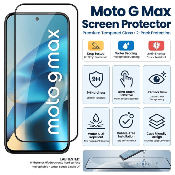 Screen Protector for Motorola G Max - The Hatke