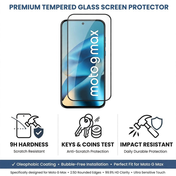 Screen Protector for Motorola G Max - The Hatke