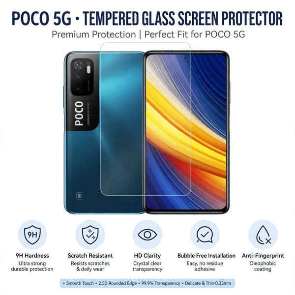 Screen Protector for Poco M3 Pro - The Hatke