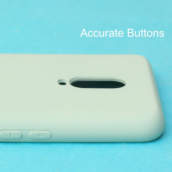 Sea Green Camera Original Silicone case for Oneplus 6T - The Hatke