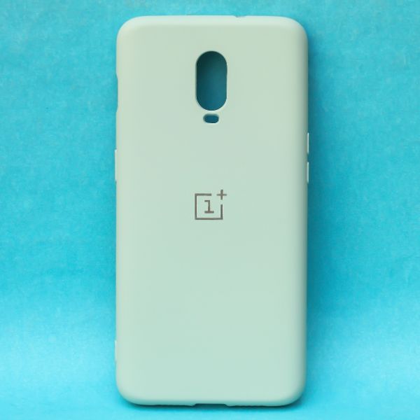 Sea Green Camera Original Silicone case for Oneplus 6T - The Hatke