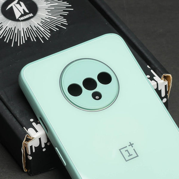 Sea Green Camera Original Silicone case for Oneplus 7T - The Hatke