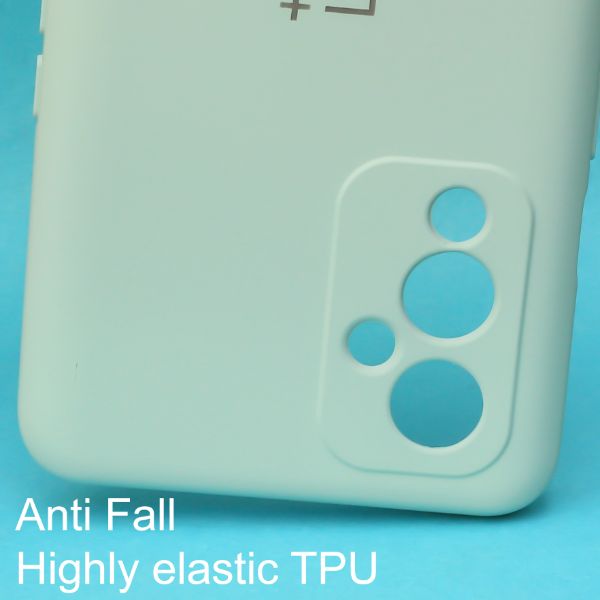 Sea Green Camera Original Silicone case for Oneplus 9 - The Hatke