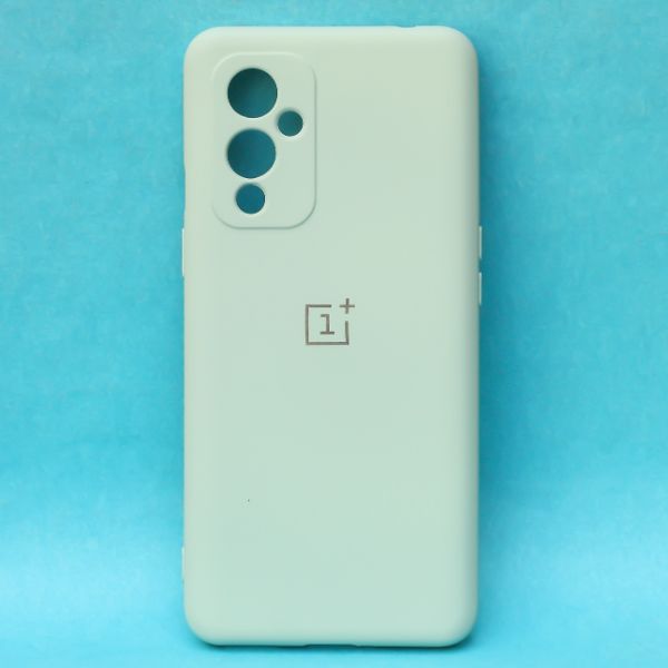 Sea Green Camera Original Silicone case for Oneplus 9 - The Hatke
