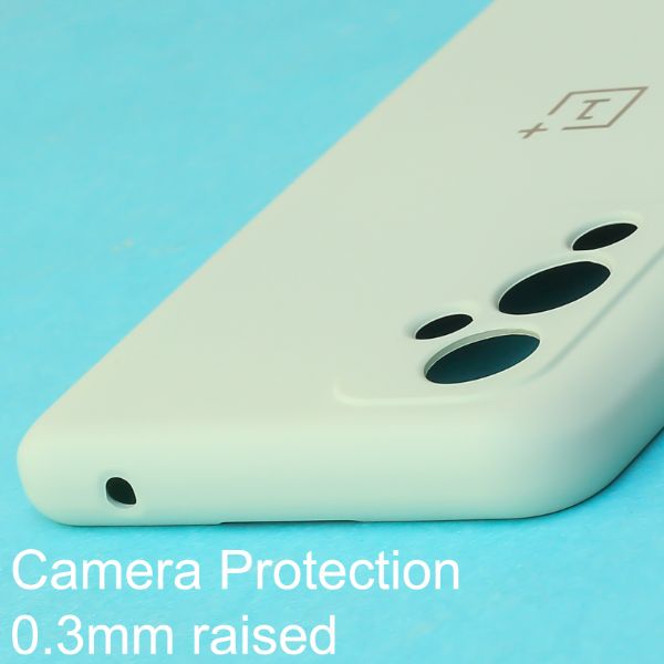 Sea Green Camera Original Silicone case for Oneplus 9 - The Hatke