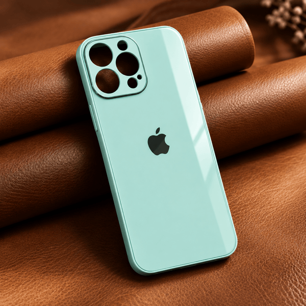 Sea Green Camera Safe mirror case for Apple Iphone 13 Pro Max - The Hatke