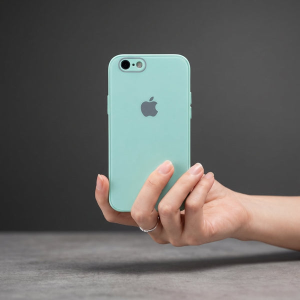 Sea Green camera Safe mirror case for Apple Iphone 6/6s - The Hatke