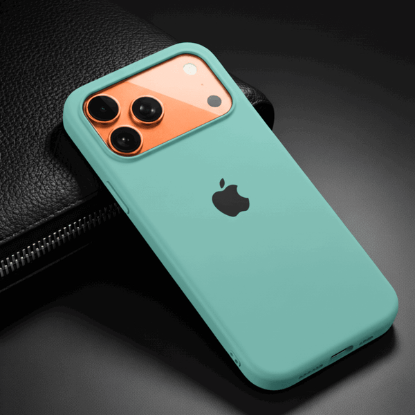Sea Green Original Silicone case for Apple iphone 17 Pro - The Hatke