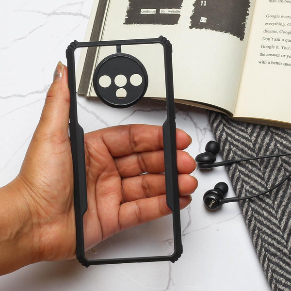 Shockproof silicone protective transparent Case for Oneplus 7t - The Hatke