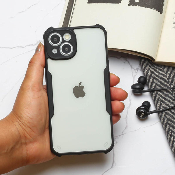 Shockproof Transparent Silicone Safe Case for Apple iphone 14 Plus - The Hatke