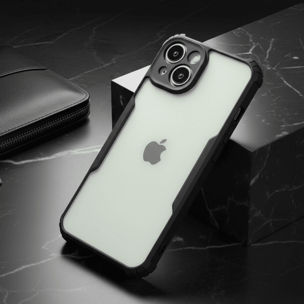 Shockproof Transparent Silicone Safe Case for Apple iphone 14 Plus - The Hatke