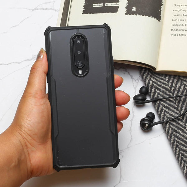 Shockproof transparent silicone Safe case for Oneplus 8 - The Hatke