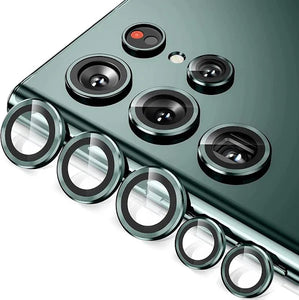 Green Metallic camera ring lens guard for Samsung S24 Ultra