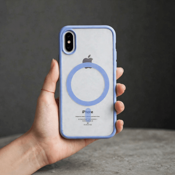 Sierra Blue MagSafe Clear Transparent Silicone case for Apple iphone X/xs - The Hatke
